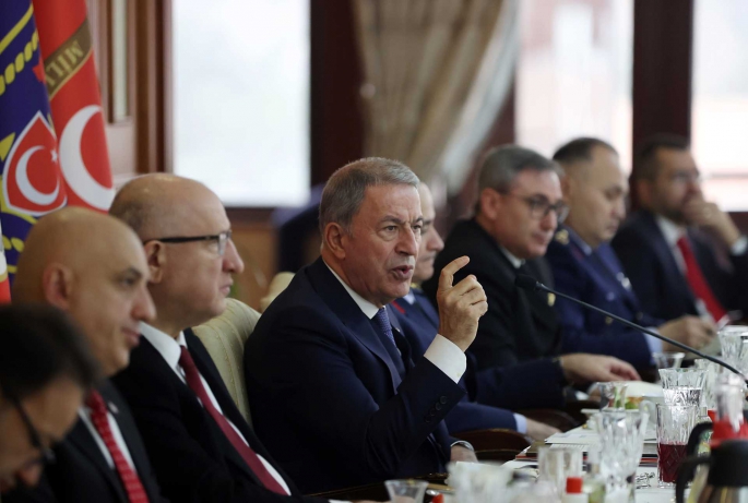 Millî Savunma Bakanı Hulusi Akar, Basın Kuruluşlarının Ankara Temsilcileriyle Bir Araya Geldiği Toplantıda Gündeme Dair Soruları Cevapladı