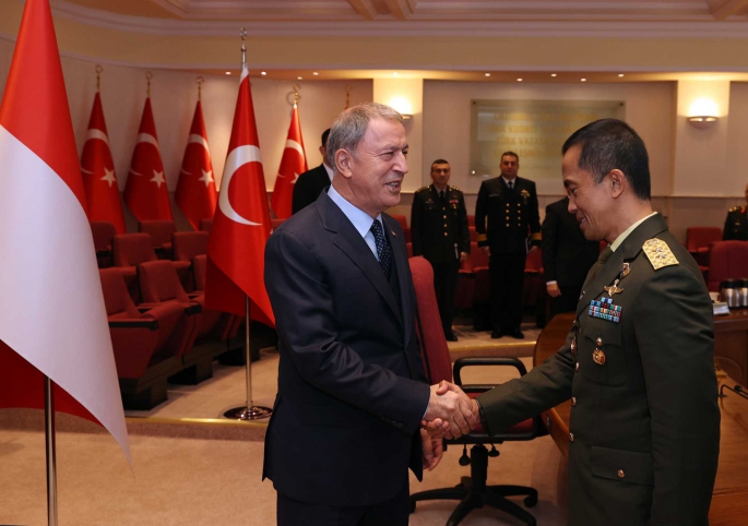 Millî Savunma Bakanı Hulusi Akar, Endonezya Savunma Bakanlığı Heyetini Kabul Etti