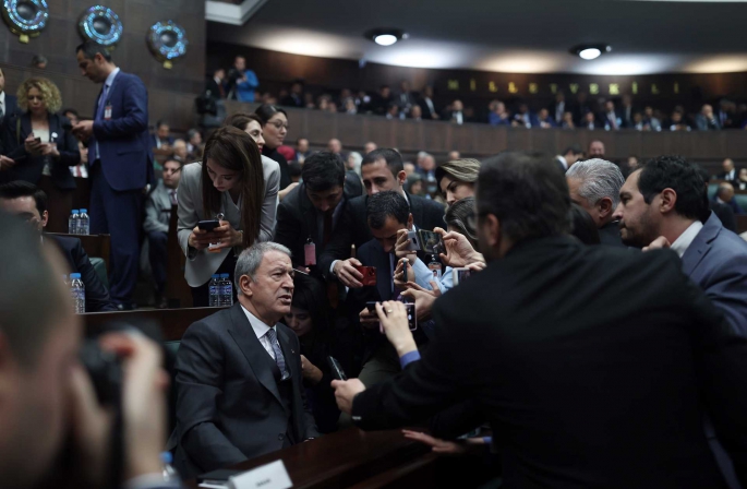 Millî Savunma Bakanı Hulusi Akar, TBMM’de Gazetecilerin Sorularını Cevapladı