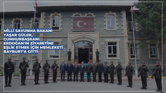 Millî Savunma Bakanı Yaşar Güler, Cumhurbaşkanı Erdoğan’ın Ziyaretine Eşlik Etmek için Memleketi Bayburt’a Gitti