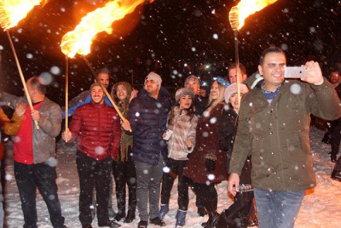 Palandöken’de yılbaşı coşkusu