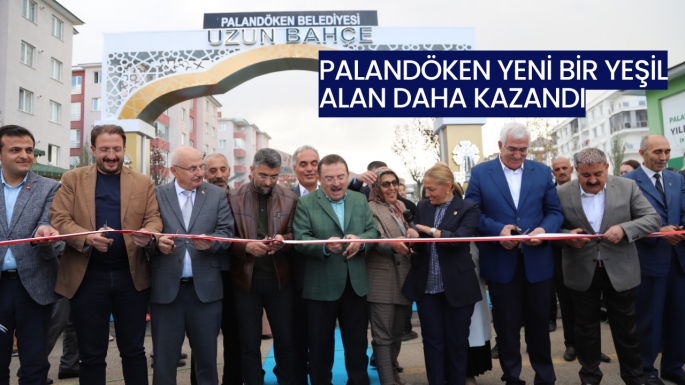 Palandöken yeni bir yeşil alan daha kazandı