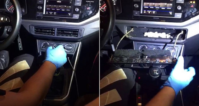 Polis ekiplerini şoke eden uyuşturucu düzeneği