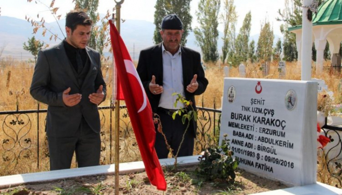 Şehit babasın’dan Fırat Kalkanı Harekatına destek