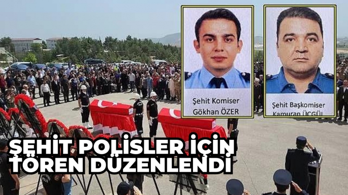 Şehit polisler için tören düzenlendi