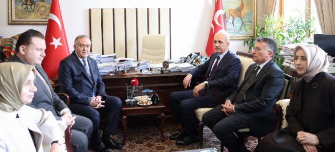 TBMM BAŞKANI ADAYI NUMAN KURTULMUŞ'TAN PARTİLERE ZİYARET