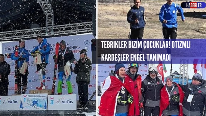 Tebrikler bizim çocuklar! Otizmli kardeşler engel tanımadı