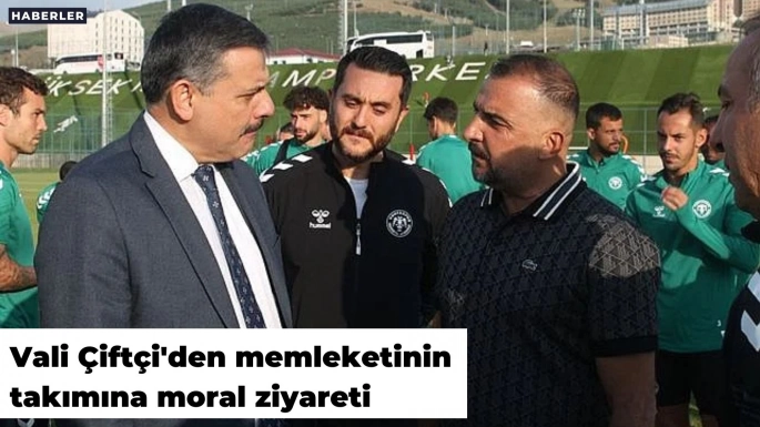 Vali Çiftçi'den memleketinin takımına moral ziyareti