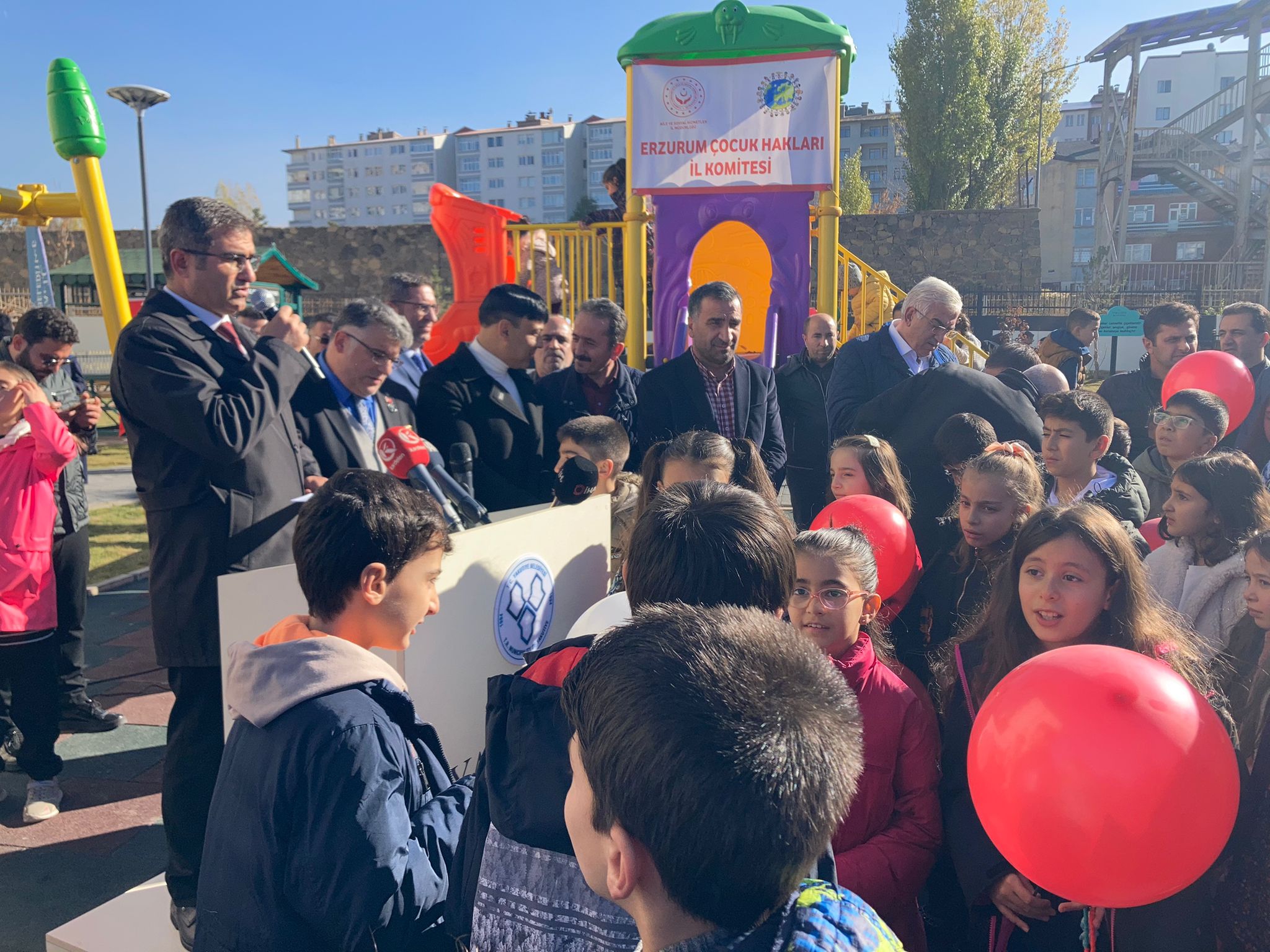 Erzurum'da Çocuk Hakları Parkı açıldı 