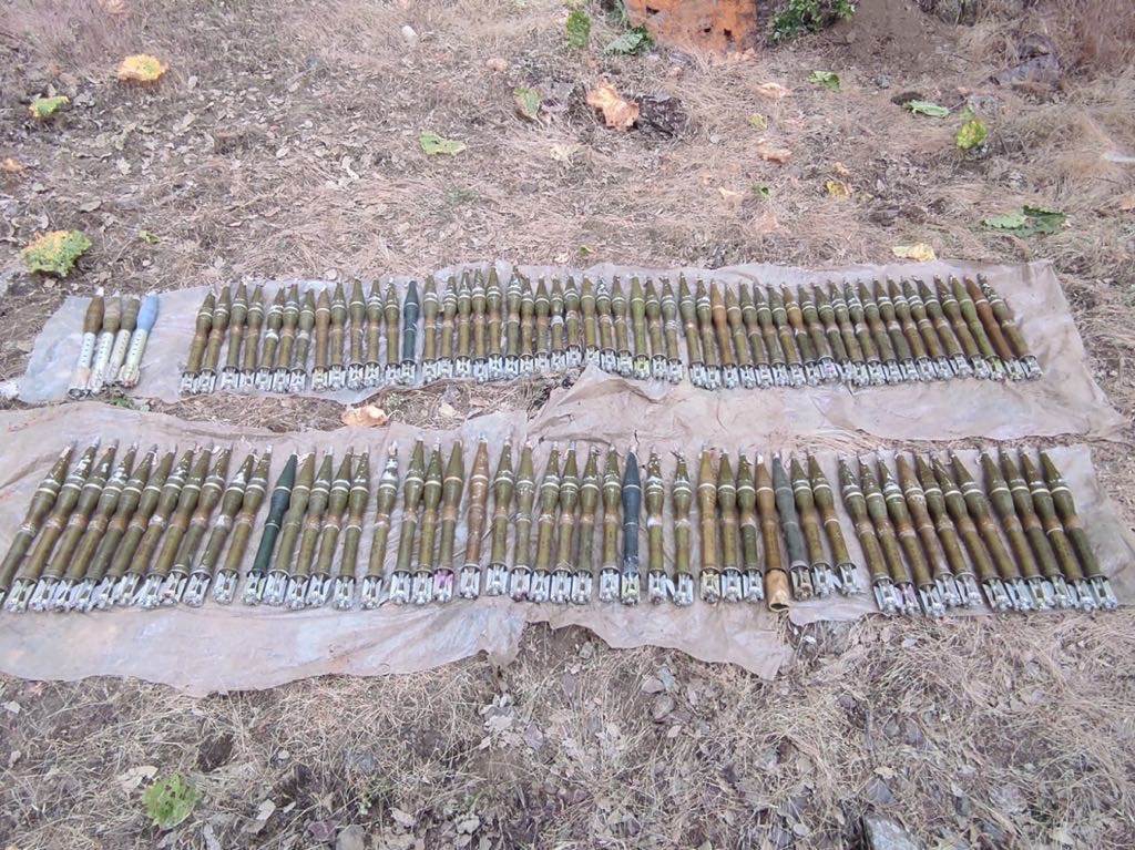 Pençe Operasyonu Bölgesinde Teröristlere Ait Mühimmat Ele Geçirildi